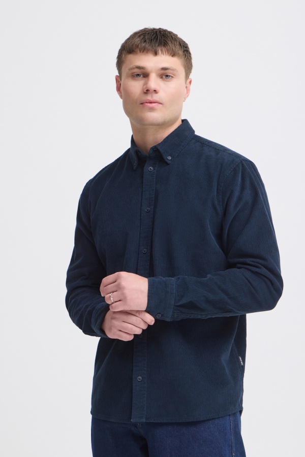 Chemise Côtelé Marine BHCOLIN BLEND - 1 | HAUTS 2