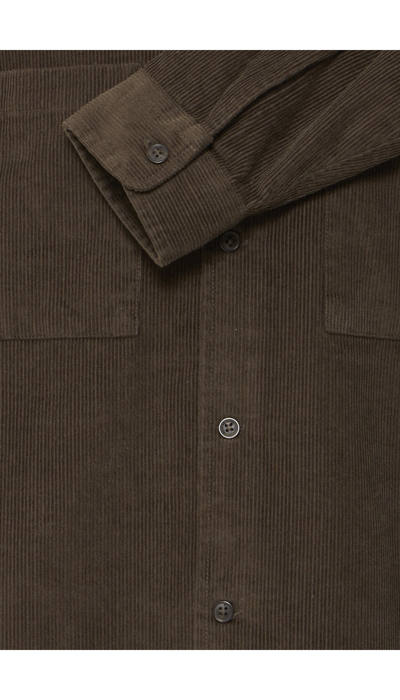 Chemise Côtelé Chocolat BHCOLIN BLEND - 3 | HAUTS