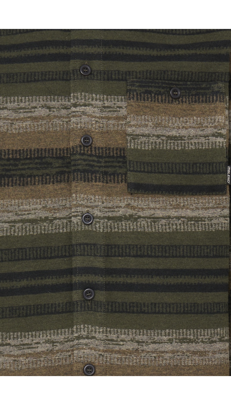 Surchemise Imprimé Kaki BHCRAIG BLEND - 5 | TOPS