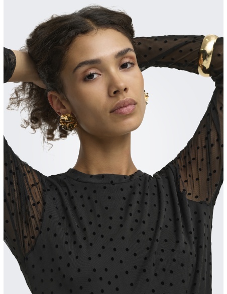 Top Mesh Black ONLNOVA ONLY - 5 | HAUTS
