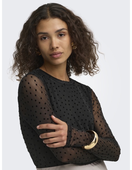 Top Mesh Black ONLNOVA ONLY - 4 | HAUTS