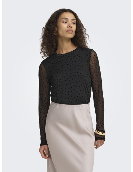 Top Mesh Black ONLNOVA ONLY - 3 | HAUTS