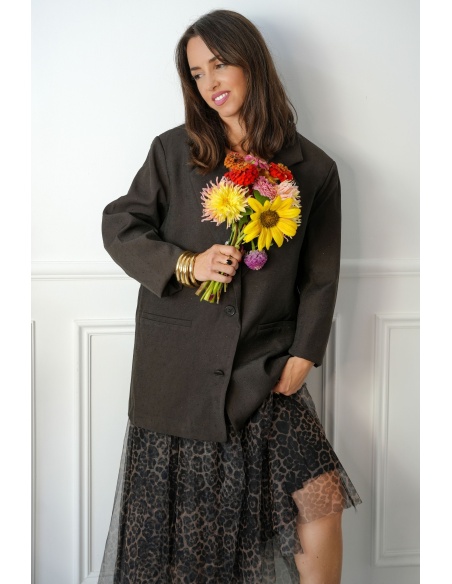 Blazer Choco Strass BRIGITTE Noho - 10 | Accueil