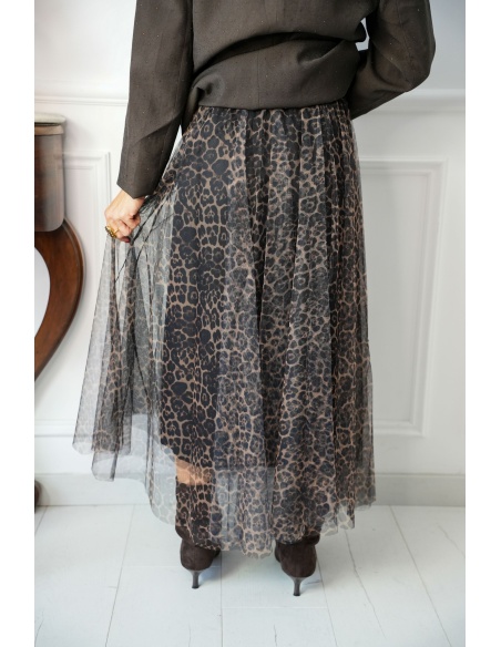 Jupe Tulle Léopard PENELOPE Noho - 3 | JUPES