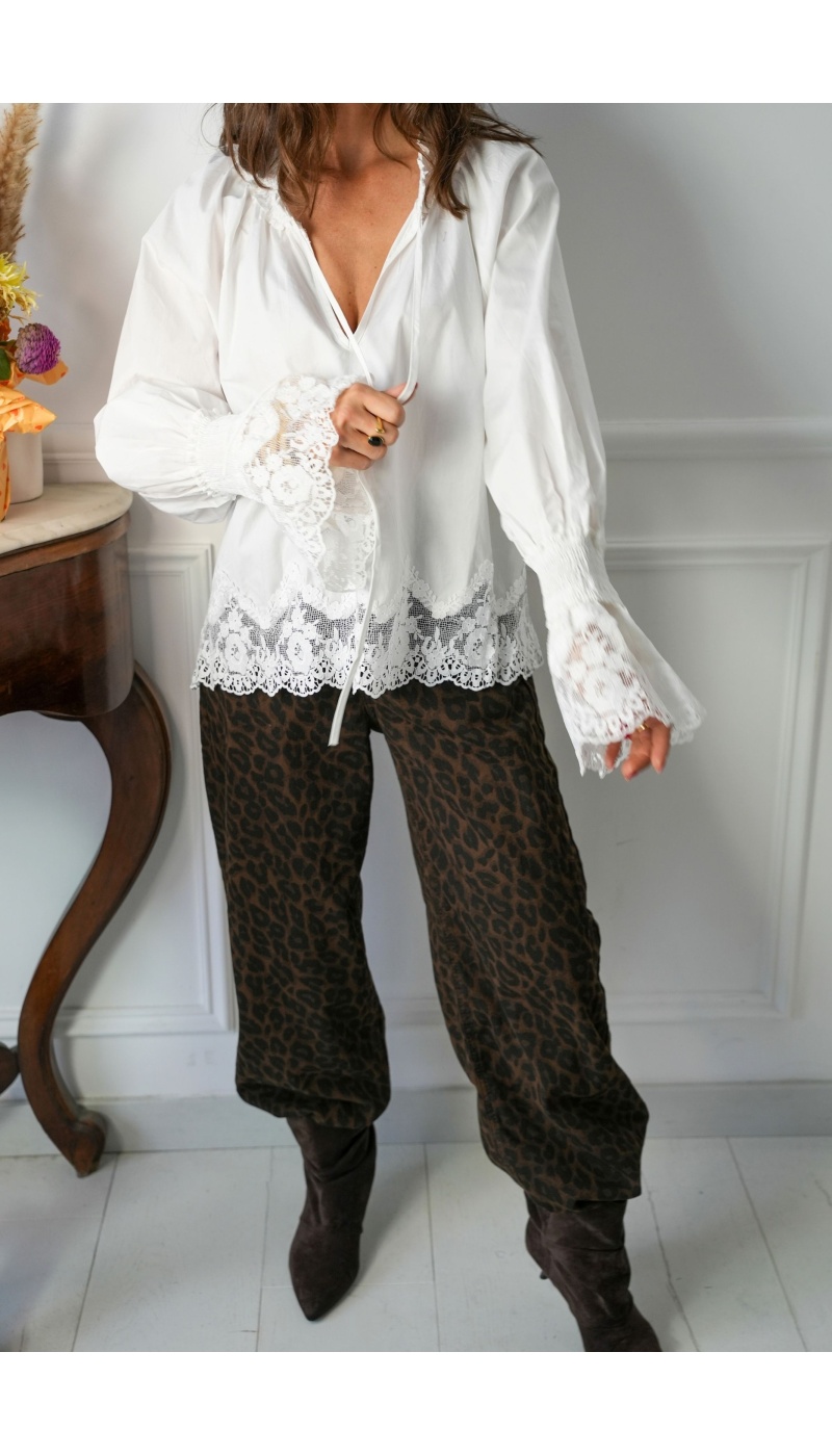 Blouse Brodée Romantique Noho - 2 | Willkommen