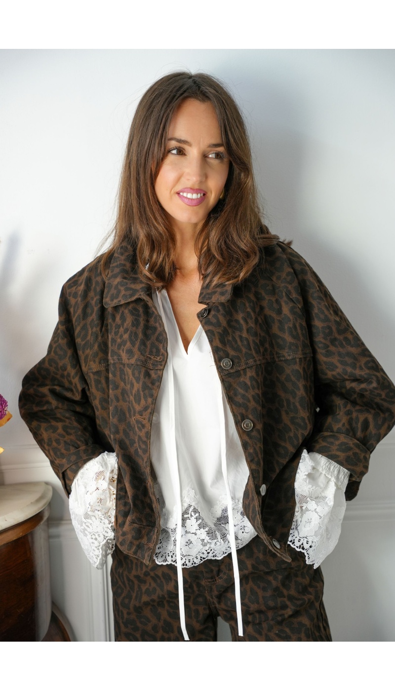 Veste Léopard Marron BANBURY Noho - 1 | Willkommen