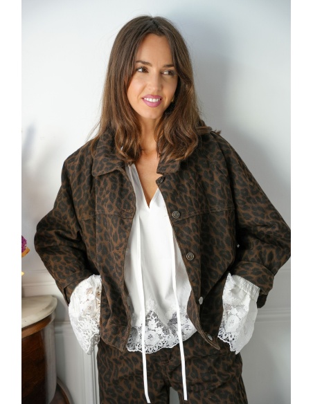 Veste Léopard Marron BANBURY Noho - 1 | Willkommen