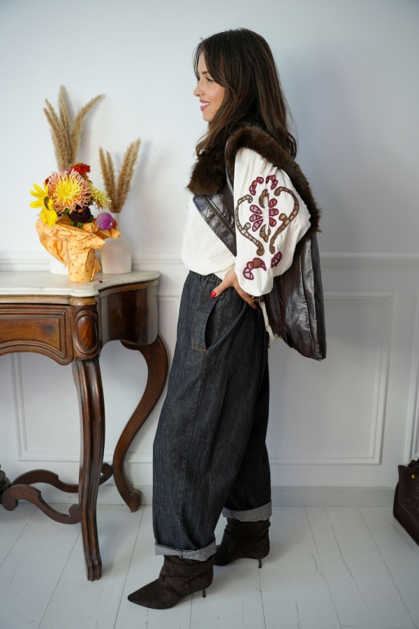 Jean Large Brut Noir Johanna ELENA Johanna - 1 | Accueil 2