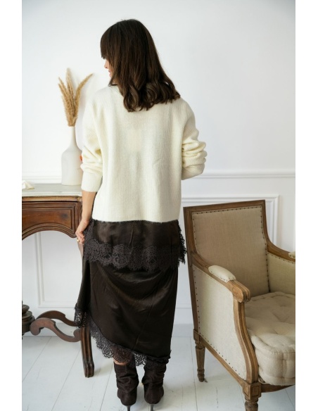 Jupe Midi Satinée Chocolate Torte VMCHARM Noho - 2 | Bem-vindo