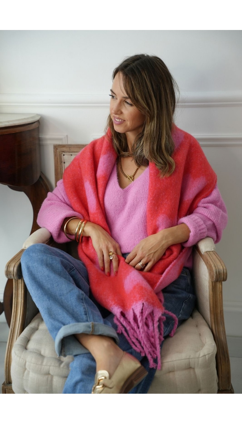 Echarpe Beetroot Coeur PCALICE PIECES - 1 | MUJER
