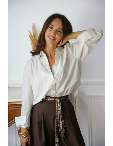 Chemise Pankou Blanche AVELEY Noho - 1 | Accueil