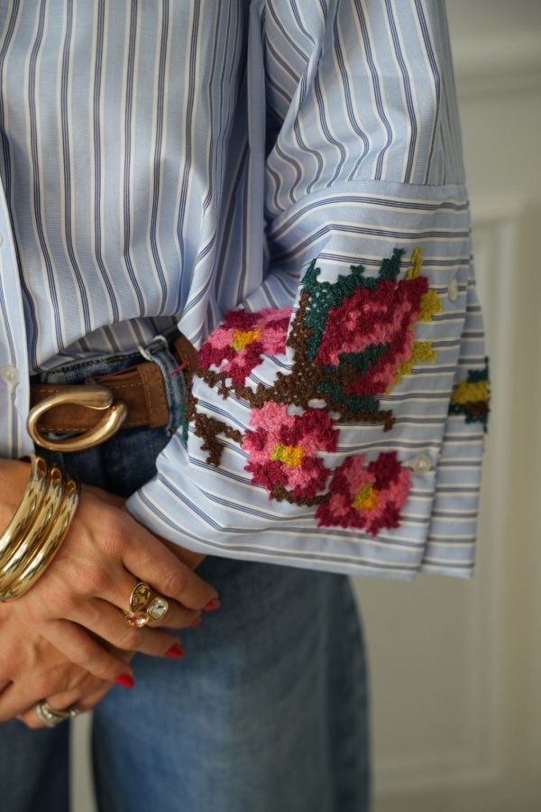 Chemise Rayé Ciel Fleurs ROVIGIO Noho - 1 | Welcome 2