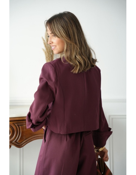 Blazer Croisé Bordeaux BIBIONE Noho - 1 | Welcome