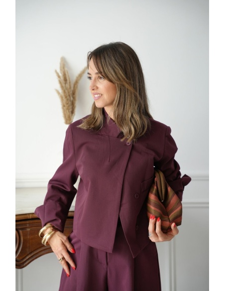 Blazer Croisé Bordeaux BIBIONE