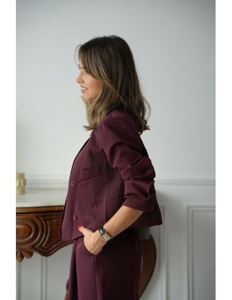 Blazer Croisé Bordeaux BIBIONE