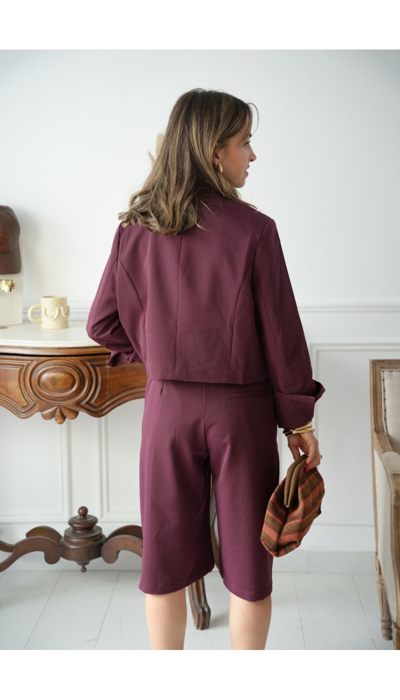 Bermuda Ceinture Bordeaux MIRANO Noho - 4 | Welcome
