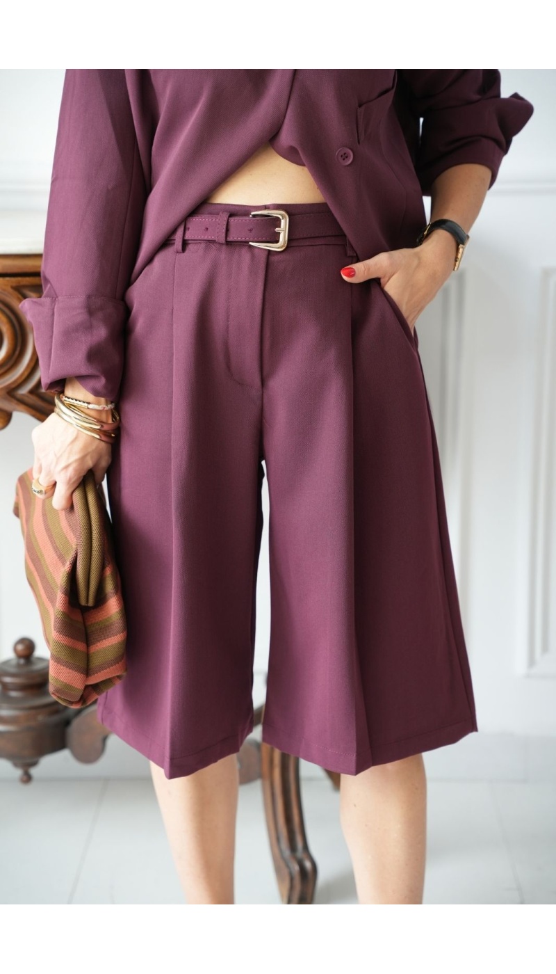 Bermuda Ceinture Bordeaux MIRANO Noho - 2 | Welcome