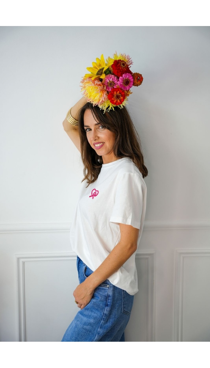 T-shirt Blanc OCTOBRE ROSE Noho - 2 | Welcome