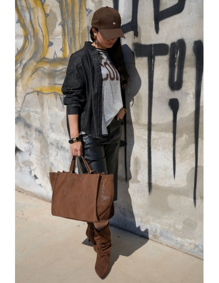 Chemisier Jean Noir WALSEN Johanna - 2 | Accueil