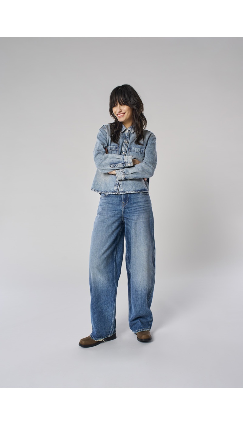Jean Barrel Dark Bleu Denim ONLTAYLOR Longueur 30 ONLY - 1 | ABAJO