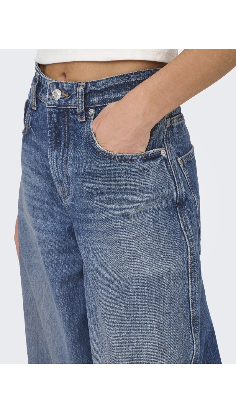 Jean Barrel Dark Bleu Denim ONLTAYLOR Longueur 30 ONLY - 4 | ABAJO