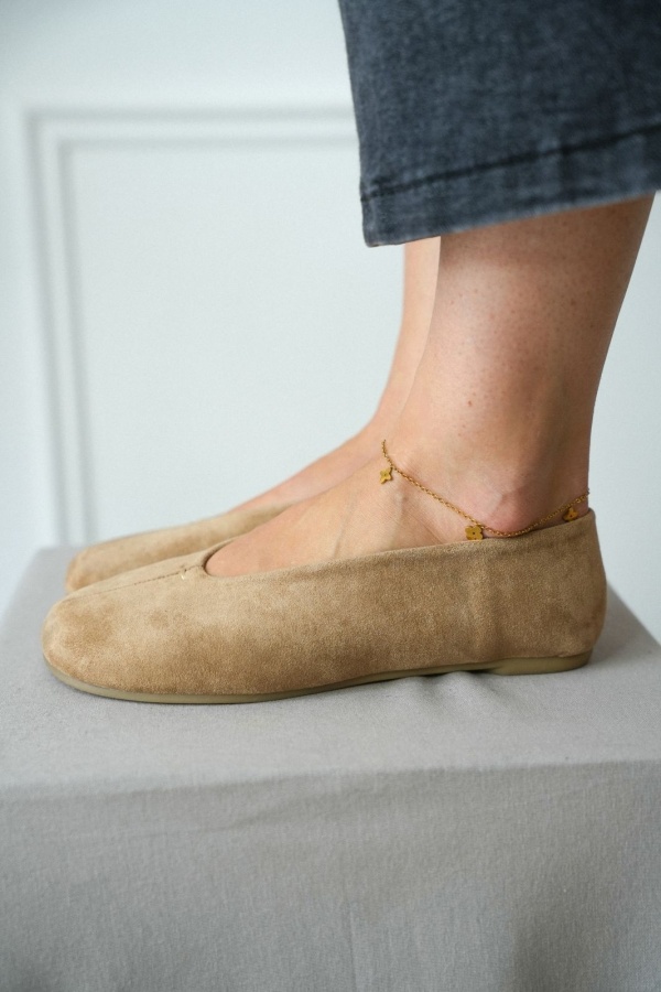Ballerine Suédine Beige BEAULY Noho - 1 | Bienvenido