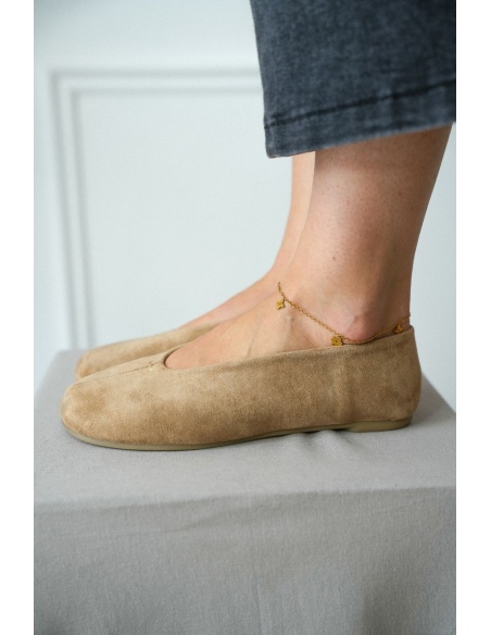 Ballerine Suédine Beige BEAULY Noho - 1 | Accueil