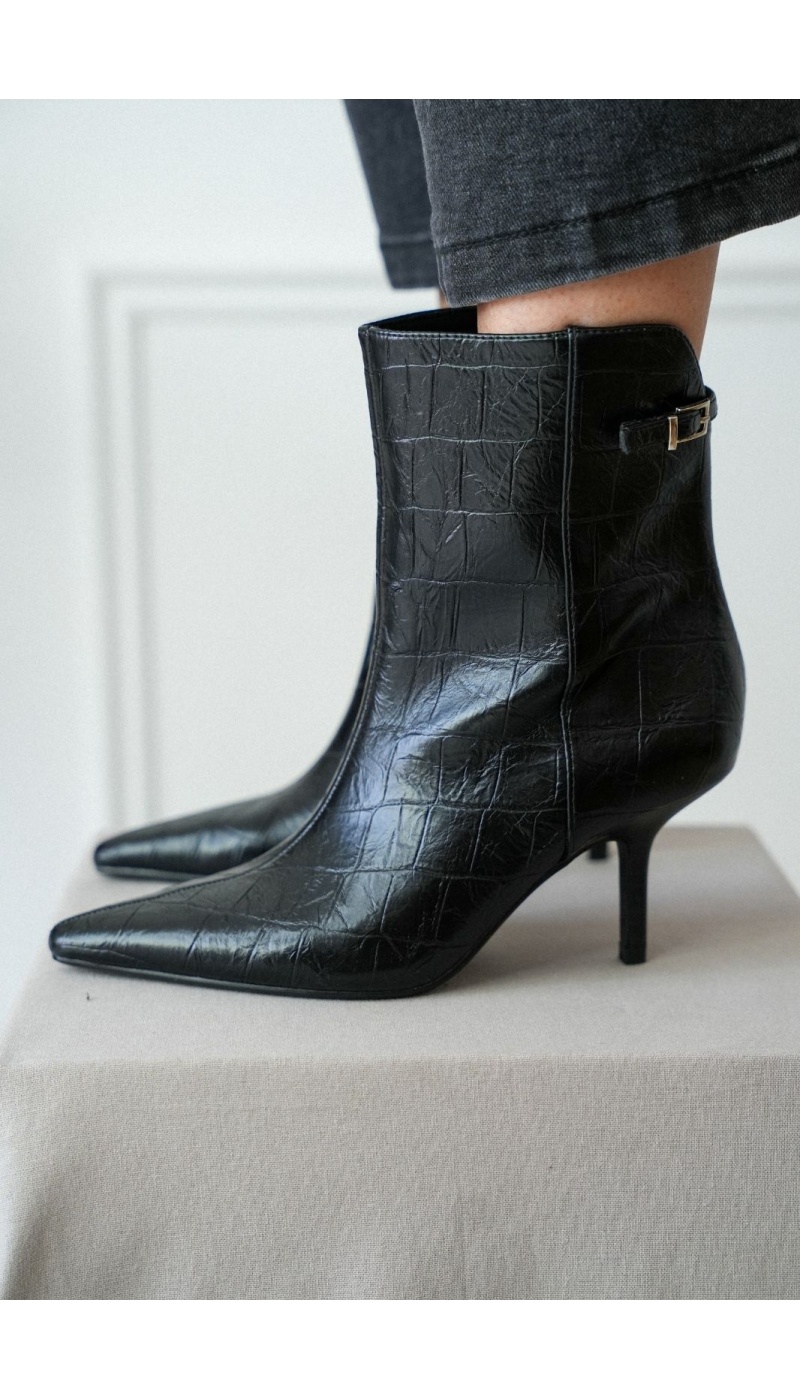 Bottines Talons Similicuir Noir ODDA Noho - 1 | Bienvenido