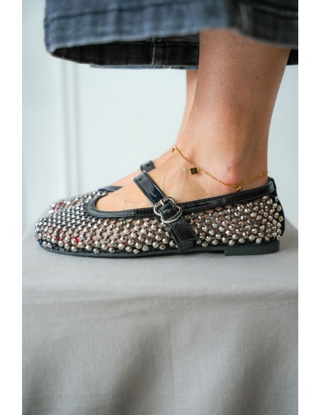 Ballerines Strass Noir MAYWOOD Noho - 4 | Accueil