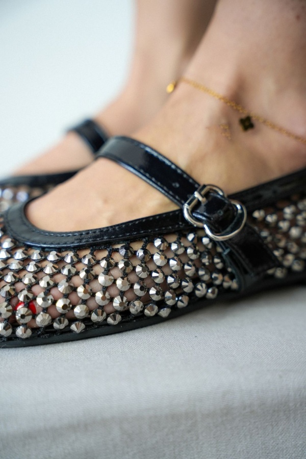 Ballerines Strass Noir MAYWOOD Noho - 1 | Accueil 2