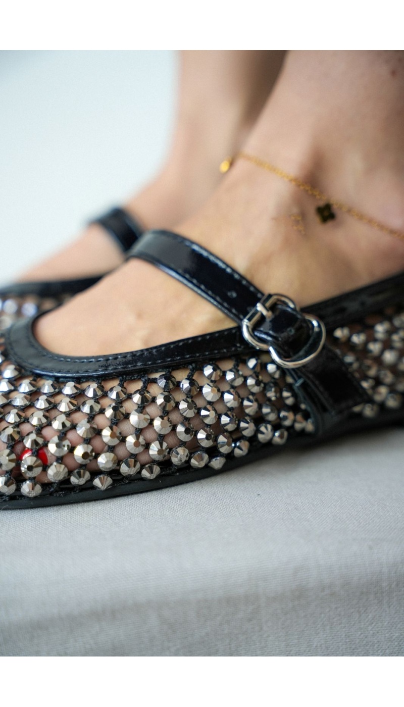 Ballerines Strass Noir MAYWOOD Noho - 2 | Accueil