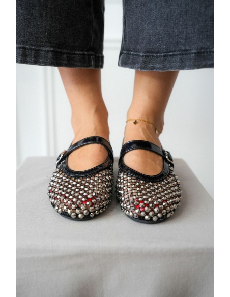 Ballerines Strass Noir MAYWOOD Noho - 3 | Accueil