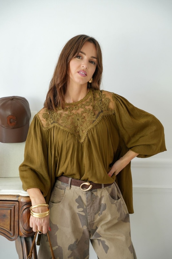 BLOUSE KAKI H26 Noho - 2 | Nueva página A 2