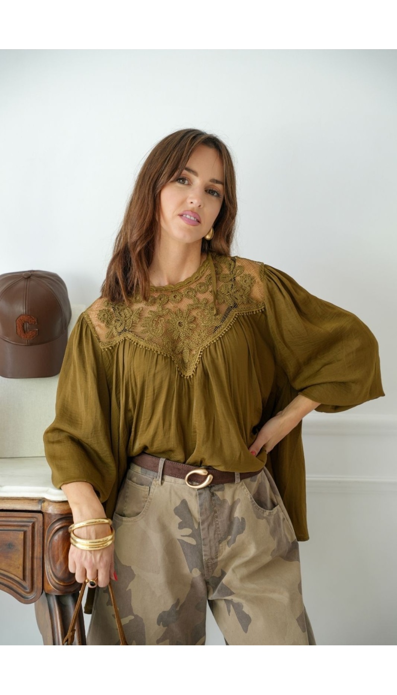 BLOUSE KAKI H26 Noho - 1 | Nueva página A