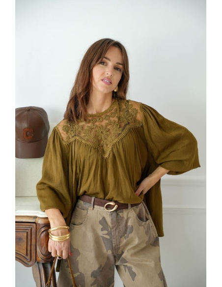 BLOUSE KAKI H26 Noho - 1 | Nueva página A