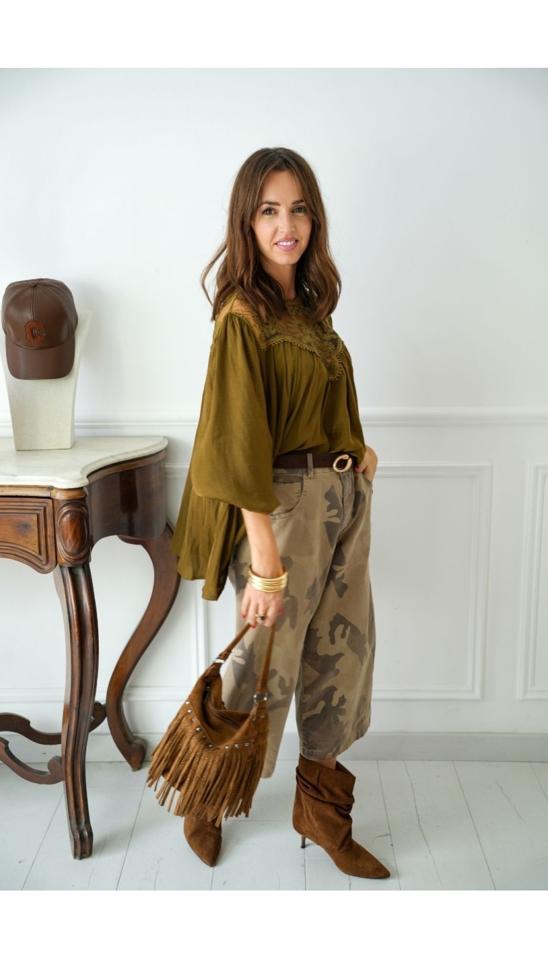 BLOUSE KAKI H26 Noho - 6 | Nueva página A