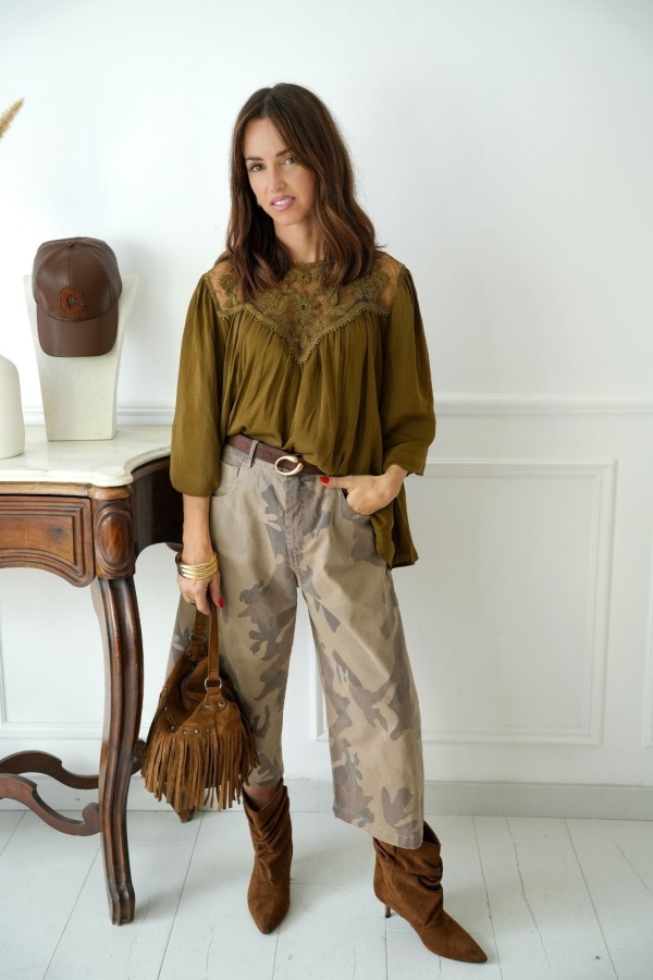 Pantalon Camouflage Beige Johanna GILROY Johanna - 3 | Accueil