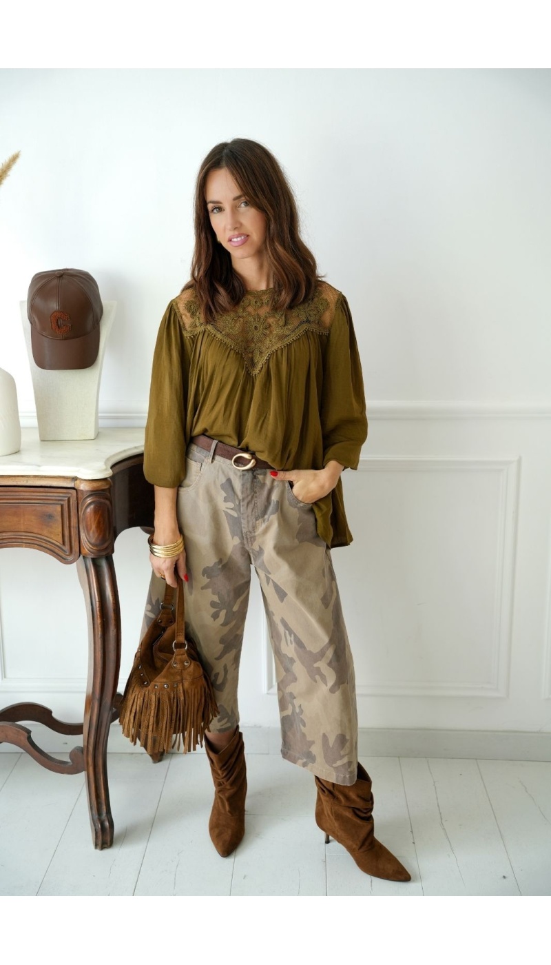 Pantalon Camouflage Beige Johanna GILROY Johanna - 3 | Bienvenido