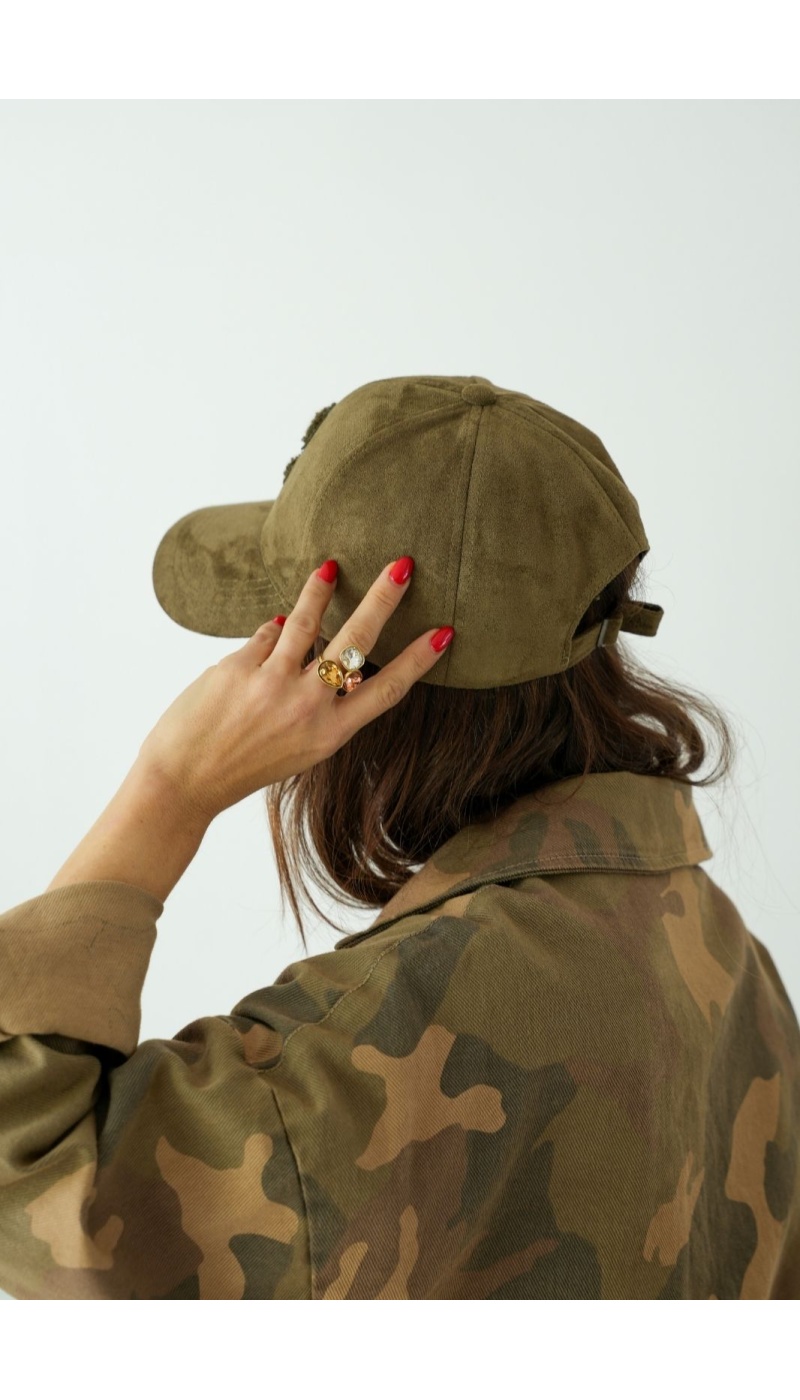 Casquette Suédine Kaki CALRY Noho - 2 | Bienvenido