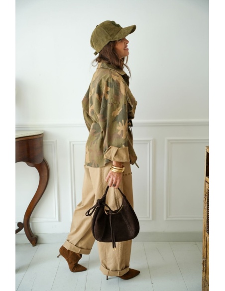 Pantalon Clouté Beige DULAH Noho - 2 | Accueil