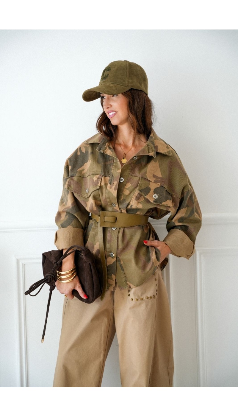 Pantalon Clouté Beige DULAH Noho - 5 | Accueil