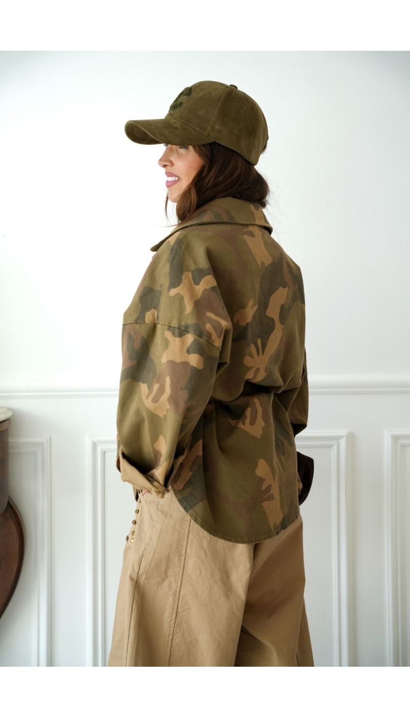 Veste Camouflage Beige Johanna RIVERSIDE Johanna - 4 | Accueil