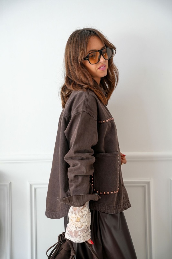 Veste Choco Clouté ANITA Noho - 1 | Accueil 2