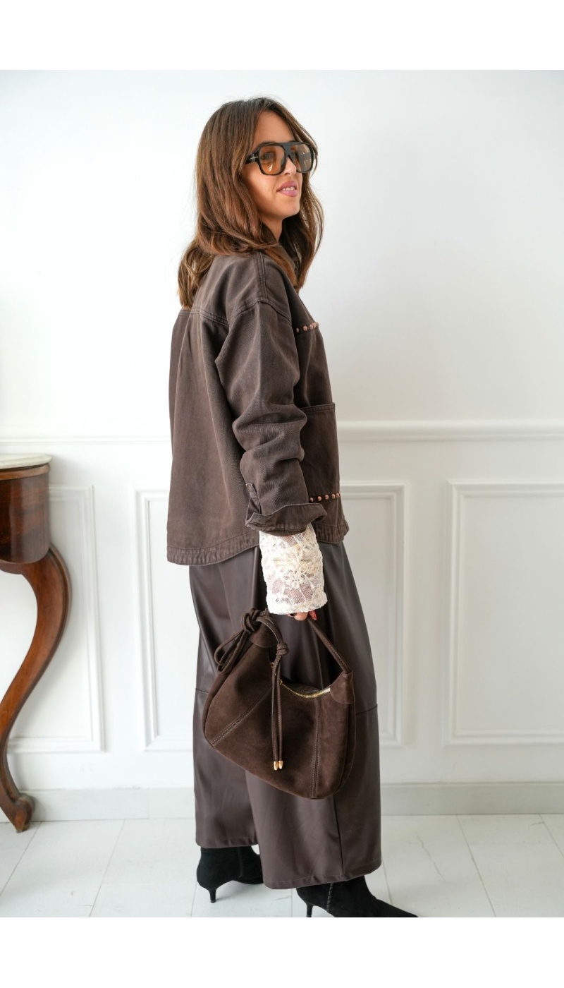 Veste Choco Clouté ANITA Noho - 3 | Accueil