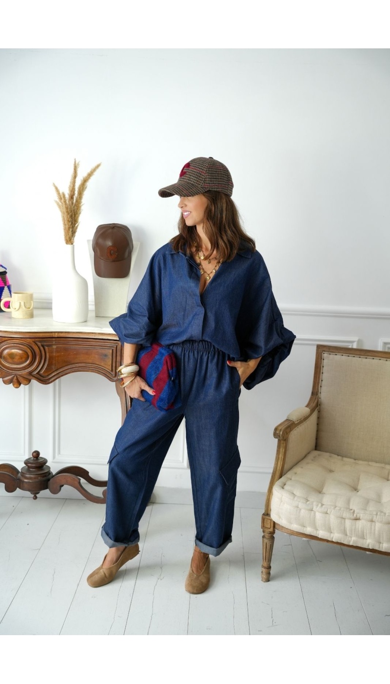 Chemisier Jean Bouffante Johanna TORTOSA Noho - 3 | Accueil