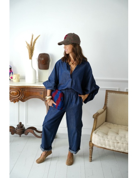 Chemisier Jean Bouffante Johanna TORTOSA Noho - 3 | Accueil