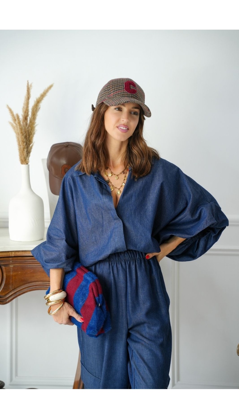 Chemisier Jean Bouffante Johanna TORTOSA Noho - 1 | Accueil