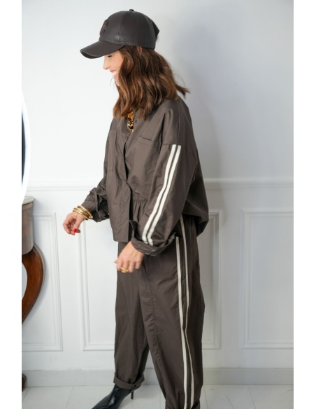 Pantalon Rayures Choco ANICET Noho - 4 | Welcome