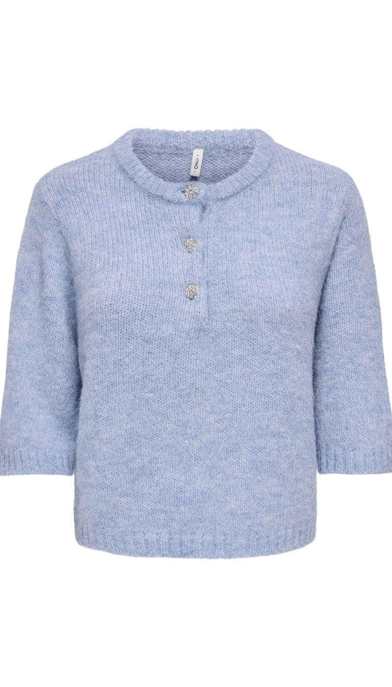 Pull Maille Dusty Blue ONLMAGGIE ONLY - 1 | TOPS