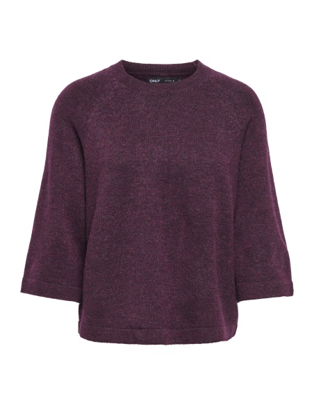 Pull Maille Mauve Wine ONLSIMONI ONLY - 5 | TOPOS